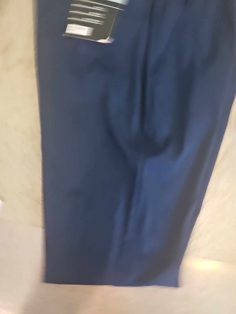 nwt mens msx by michael strahan navy blue performance chino 32x30